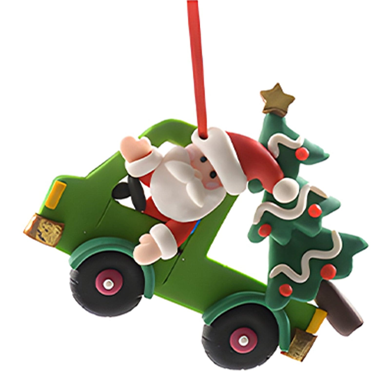 Pendente per albero di Natale "Christmas" in argilla morbida da 1,5 cm - 4