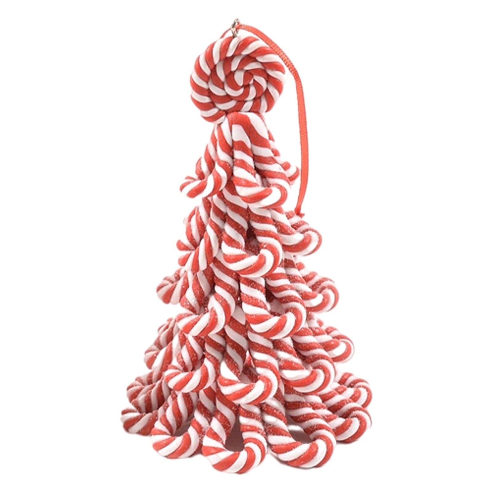 Pendente per albero di Natale Albero di zucchero in argilla morbida da 13 cm - 2