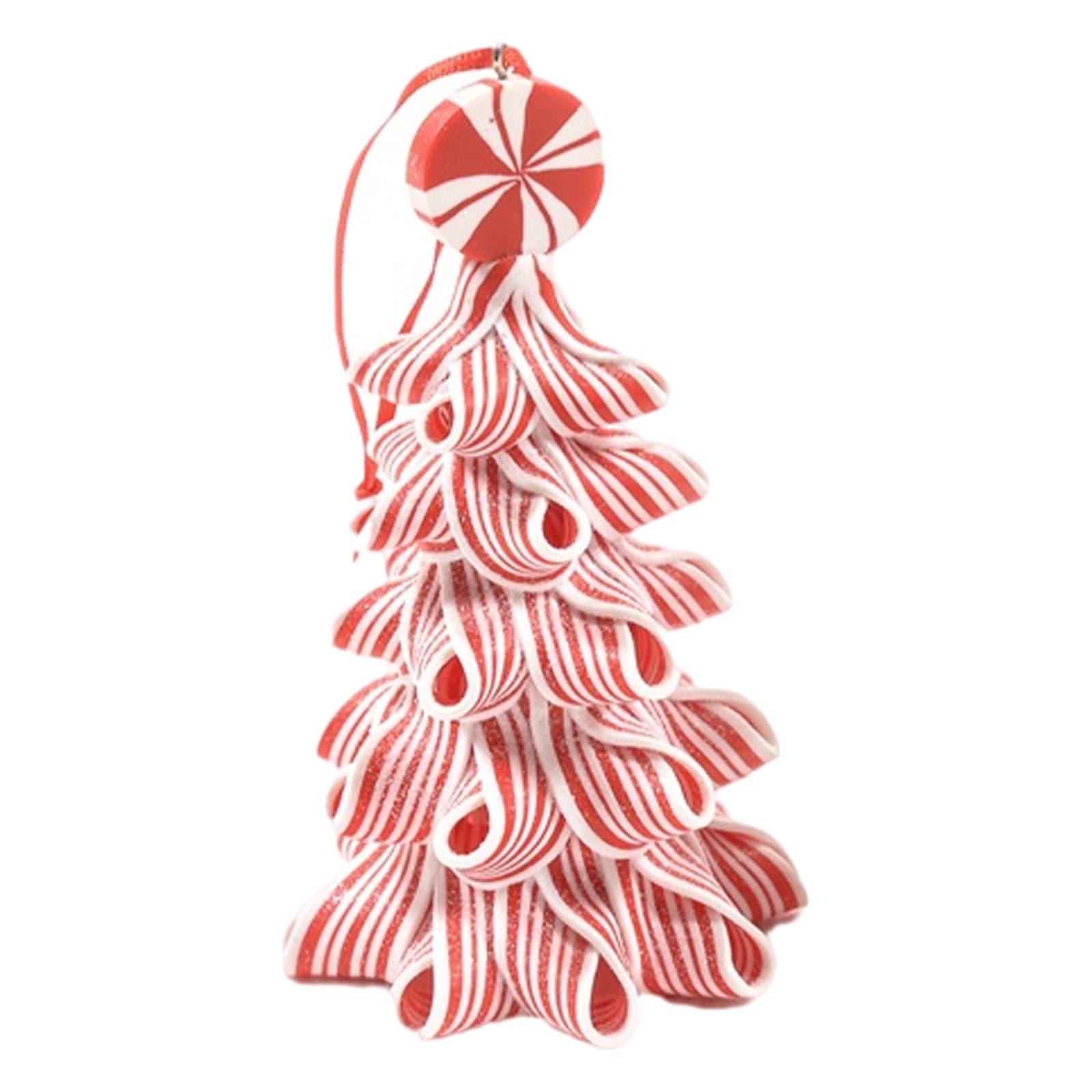 Pendente per albero di Natale Albero di zucchero in argilla morbida da 13 cm - 3