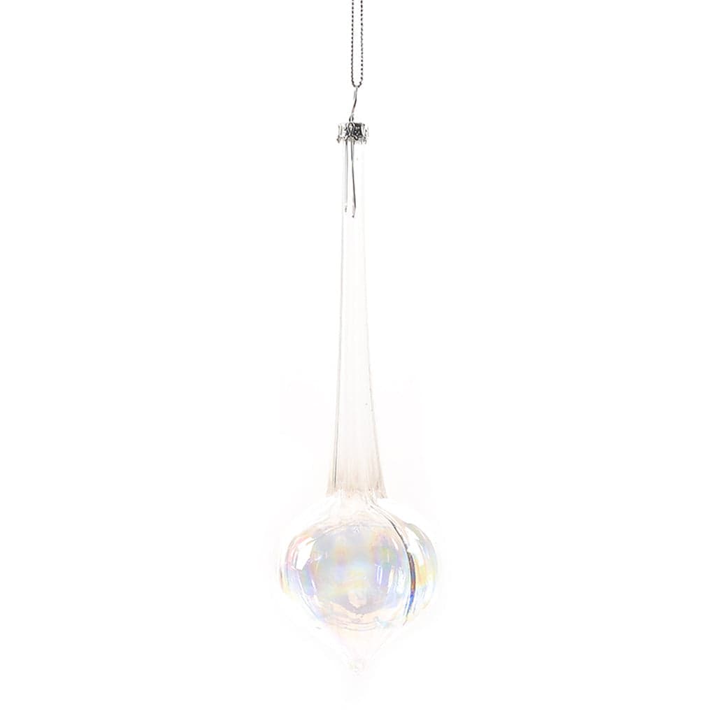Pendente per albero di Natale in vetro Fuso lungo Trasparente decorativo - 2