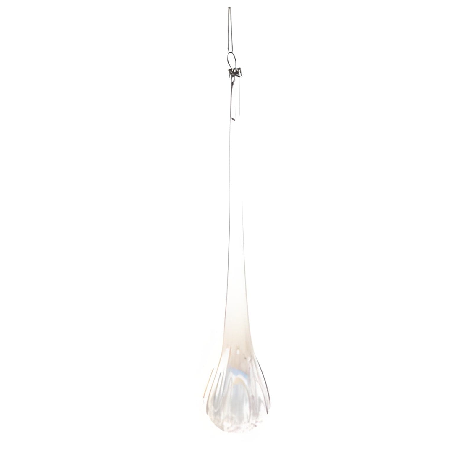 Pendente per albero di Natale in vetro Fuso lungo Trasparente decorativo - 3