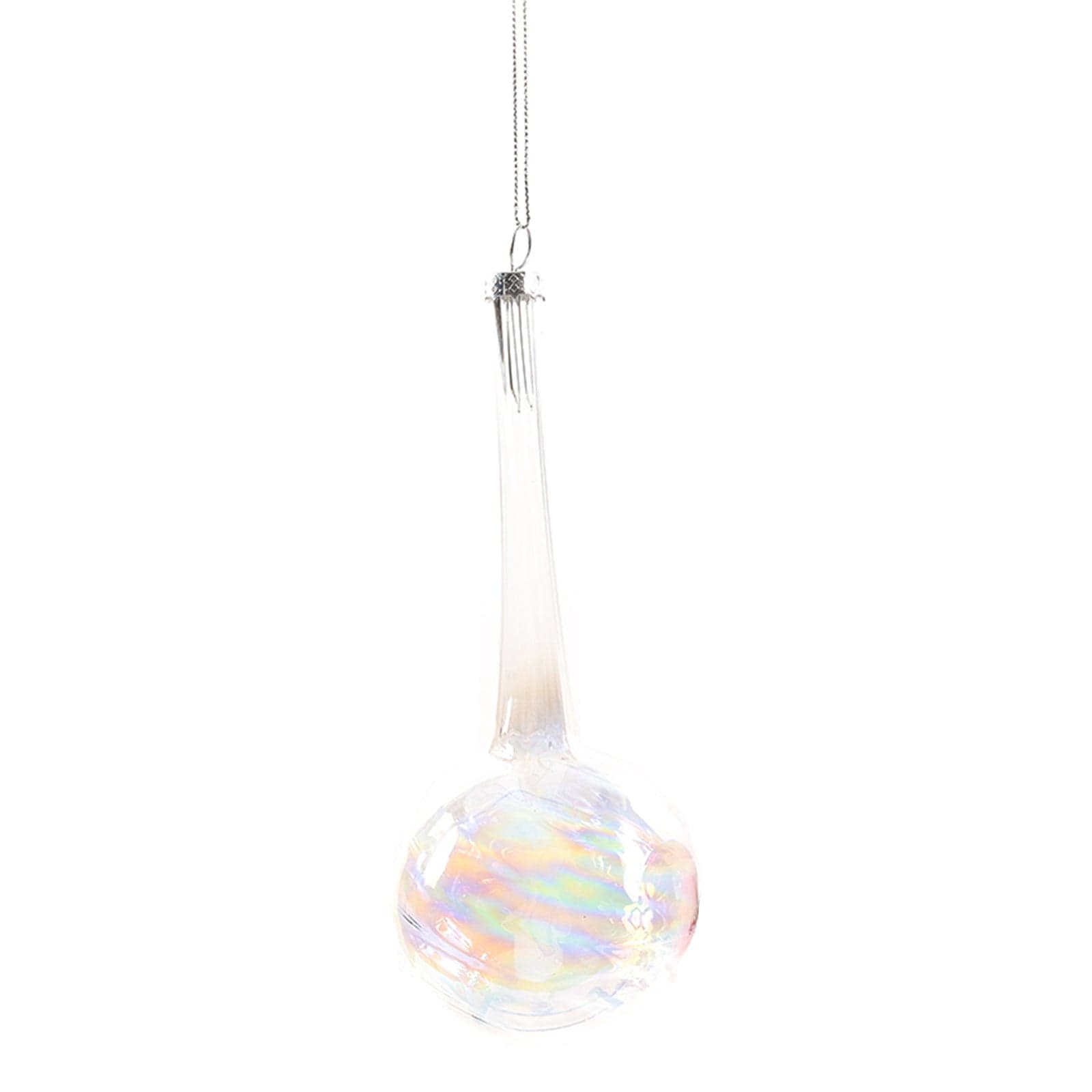 Pendente per albero di Natale in vetro Fuso lungo Trasparente decorativo - 4