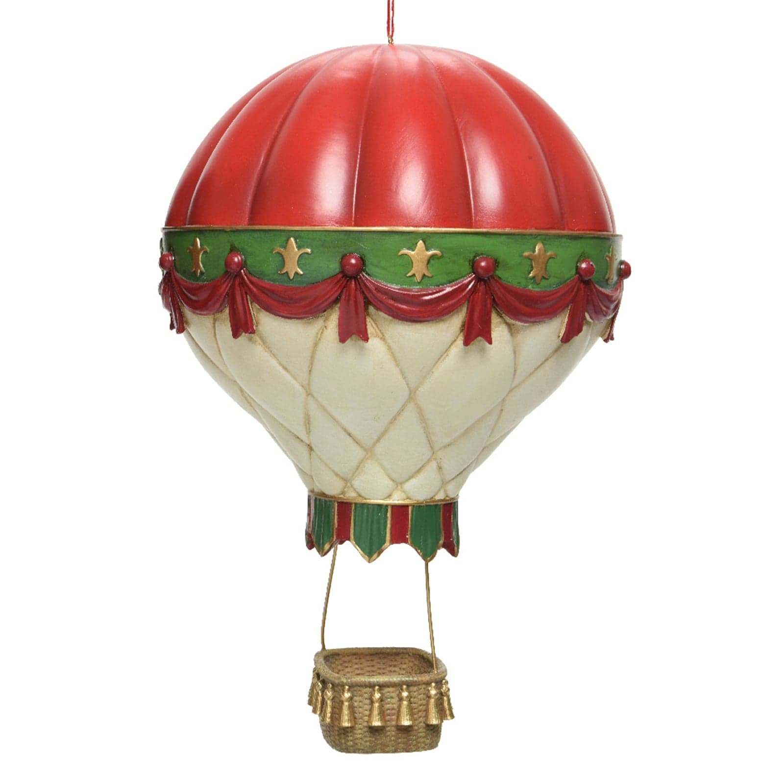 Decorazione per albero di Natale in poliresina Mongolfiera da 25 cm - 3