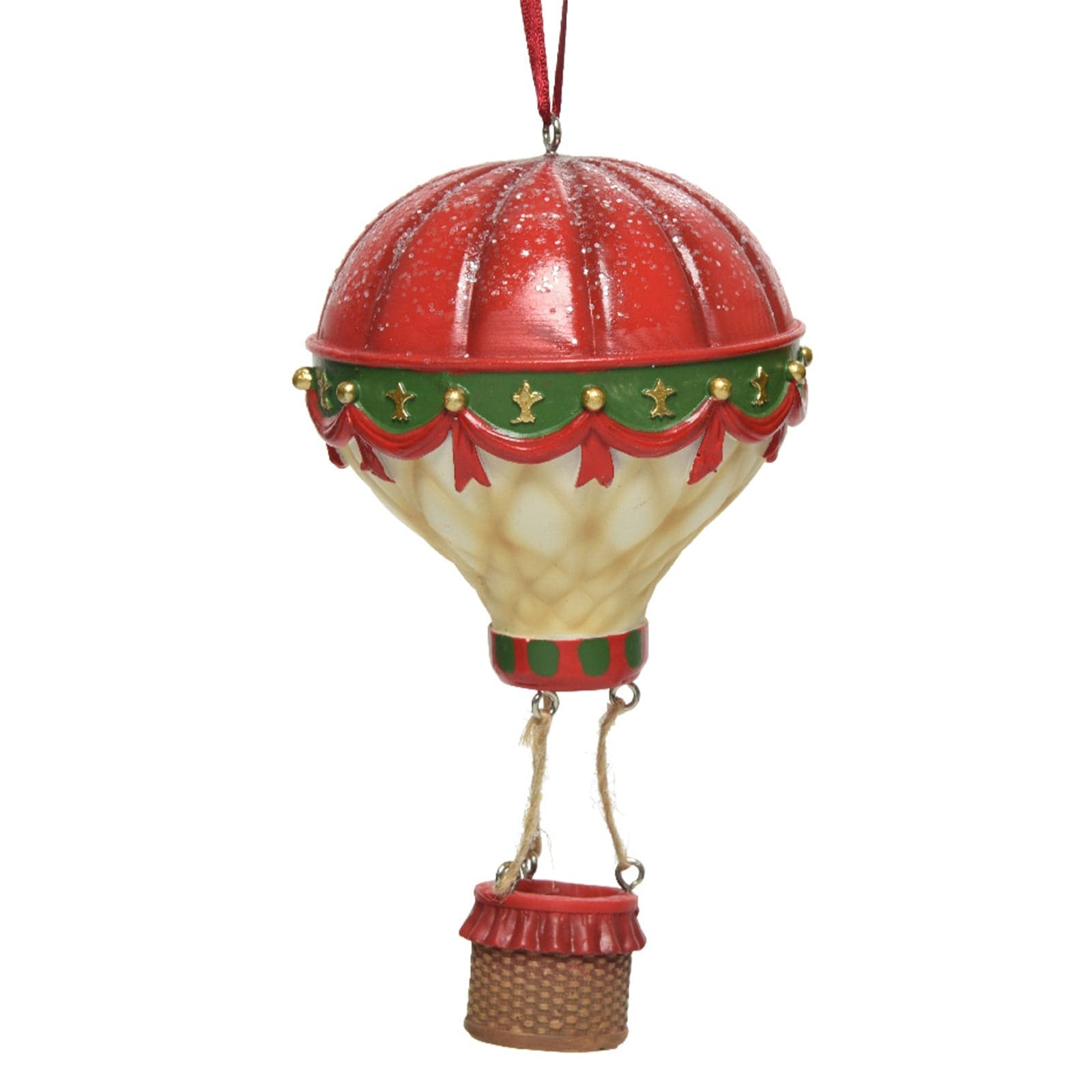 Decorazione per albero di Natale in poliresina Mongolfiera - 3