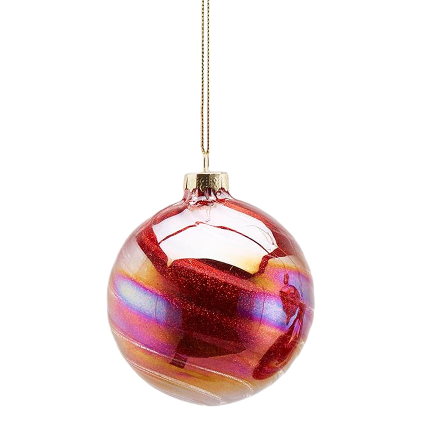 Palline per albero di natale in vetro color Rosa pendagli decorati lucidi - 3