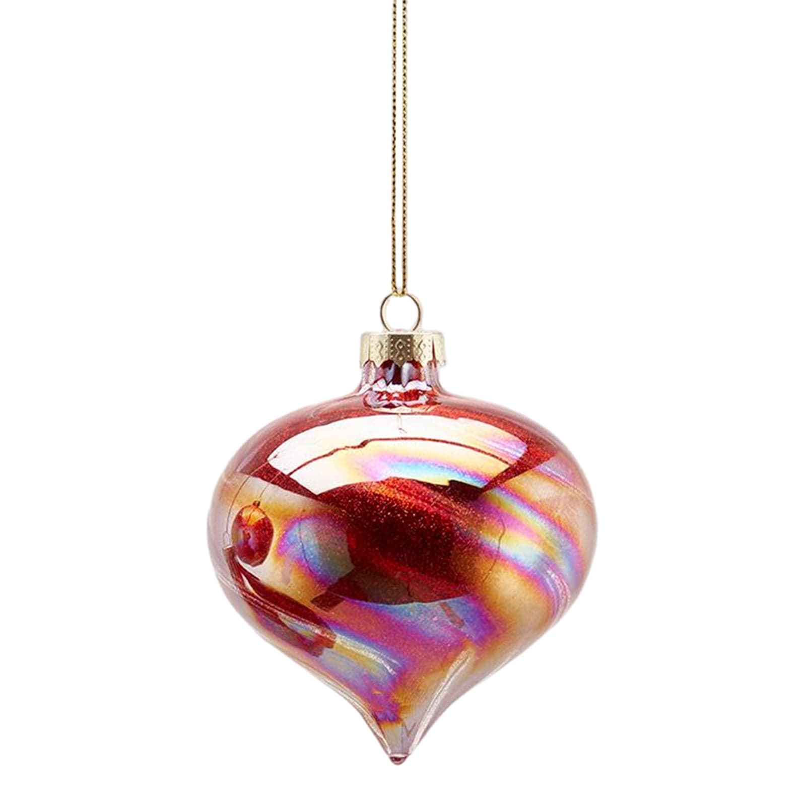Palline per albero di natale in vetro color Rosa pendagli decorati lucidi - 4