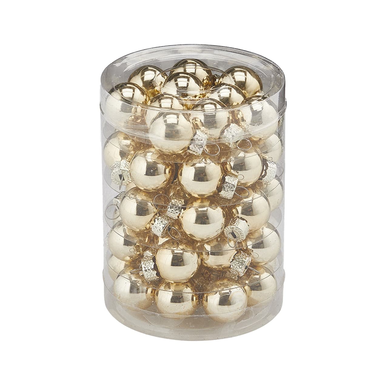 Palline per albero di natale in vetro color Oro da Ø 2 cm set da 50 pezzi - 2