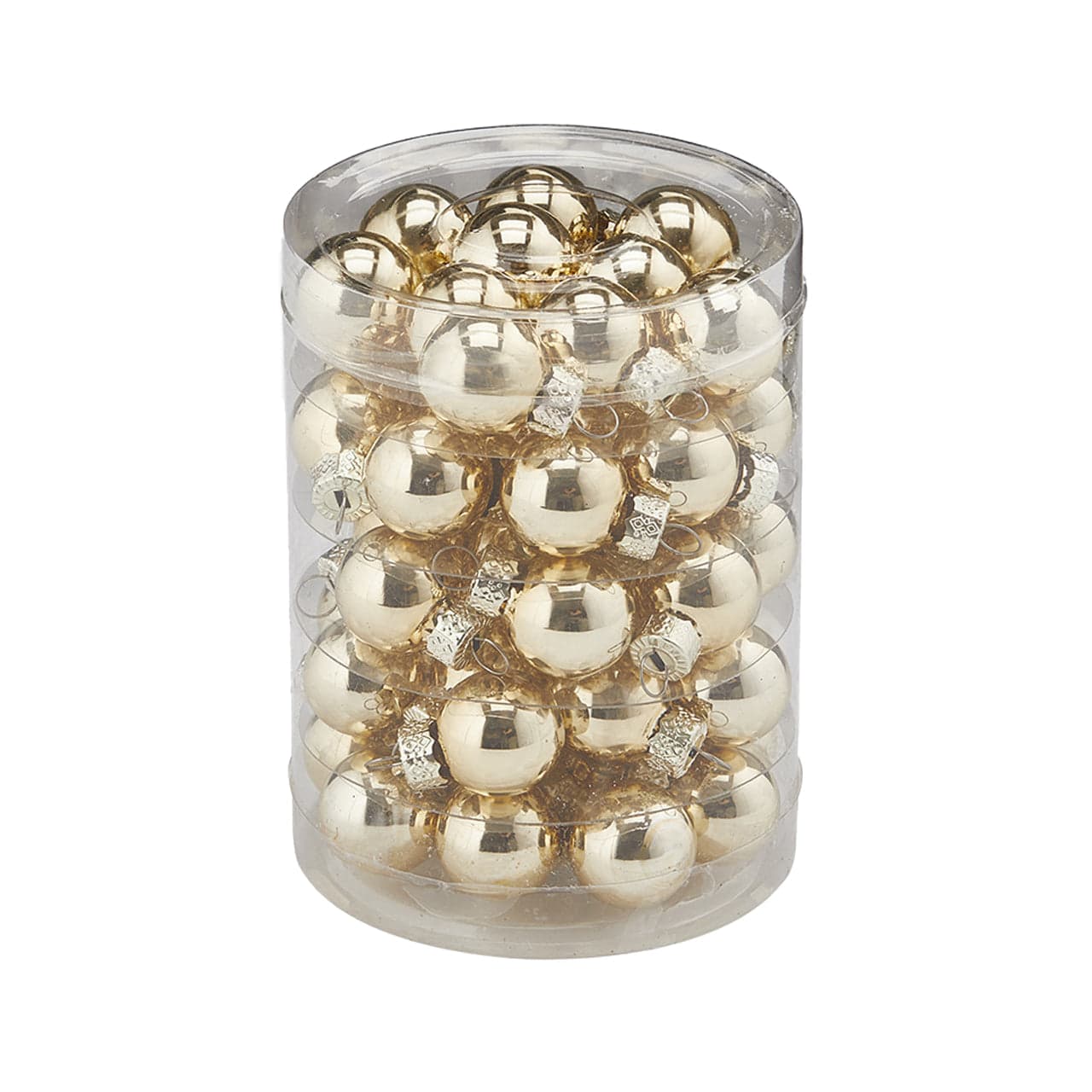 Palline per albero di natale in vetro color Oro da Ø 2 cm set da 50 pezzi - 2