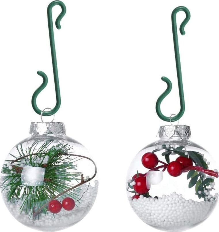 Ganci Verdi in PVC per Palline albero di natale 50 pezzi - 3