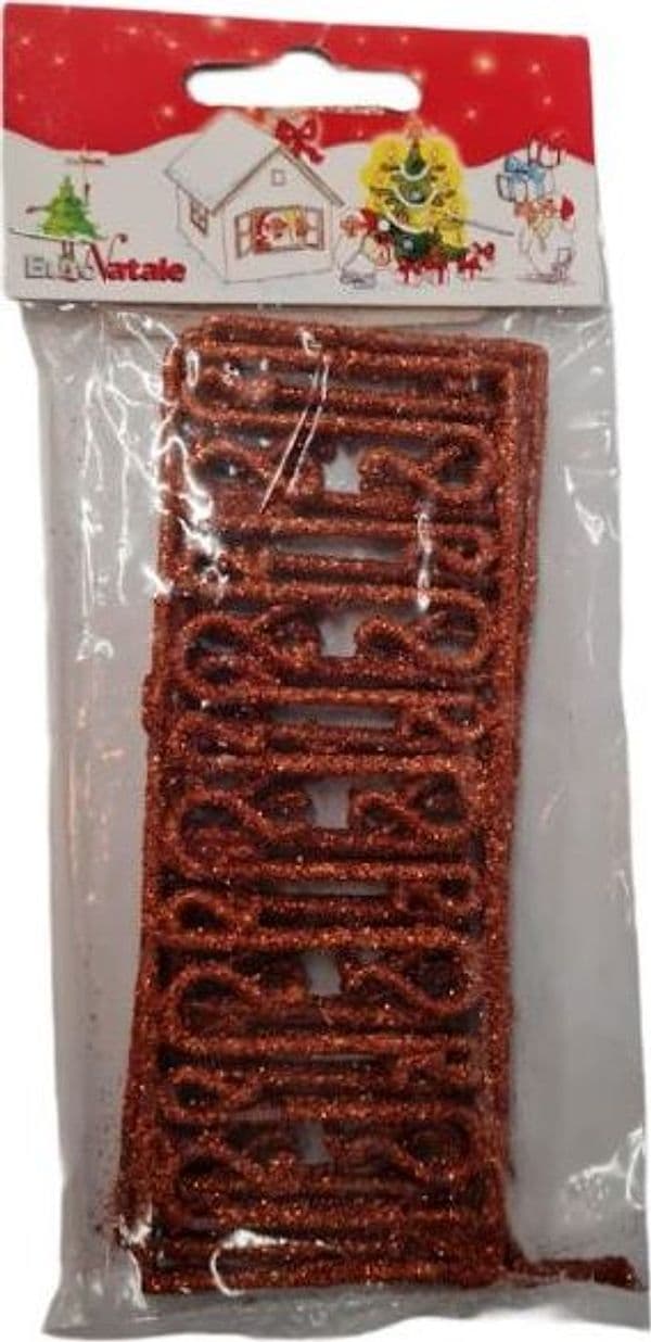 Ganci Rossi con Glitter in PVC per Palline albero di natale 40 pezzi - 3
