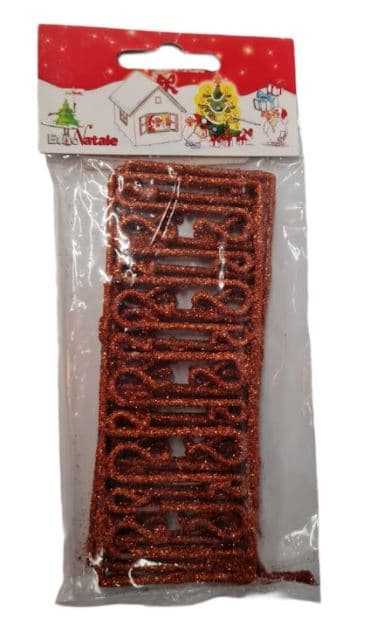 Ganci Rossi con Glitter in PVC per Palline albero di natale 40 pezzi - 3