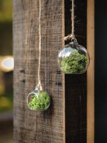 Pallina per albero di natale in vetro aperta pendaglio personalizzabile Ø 12 cm - 4