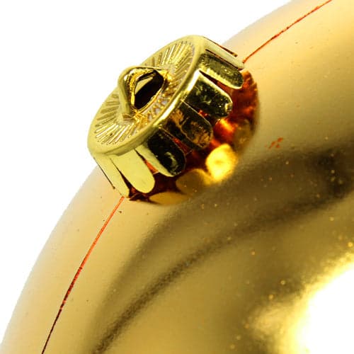 6 palline natalizie in PVC Oro da Ø 10 cm, Pendaglio Tinta Unita - 2