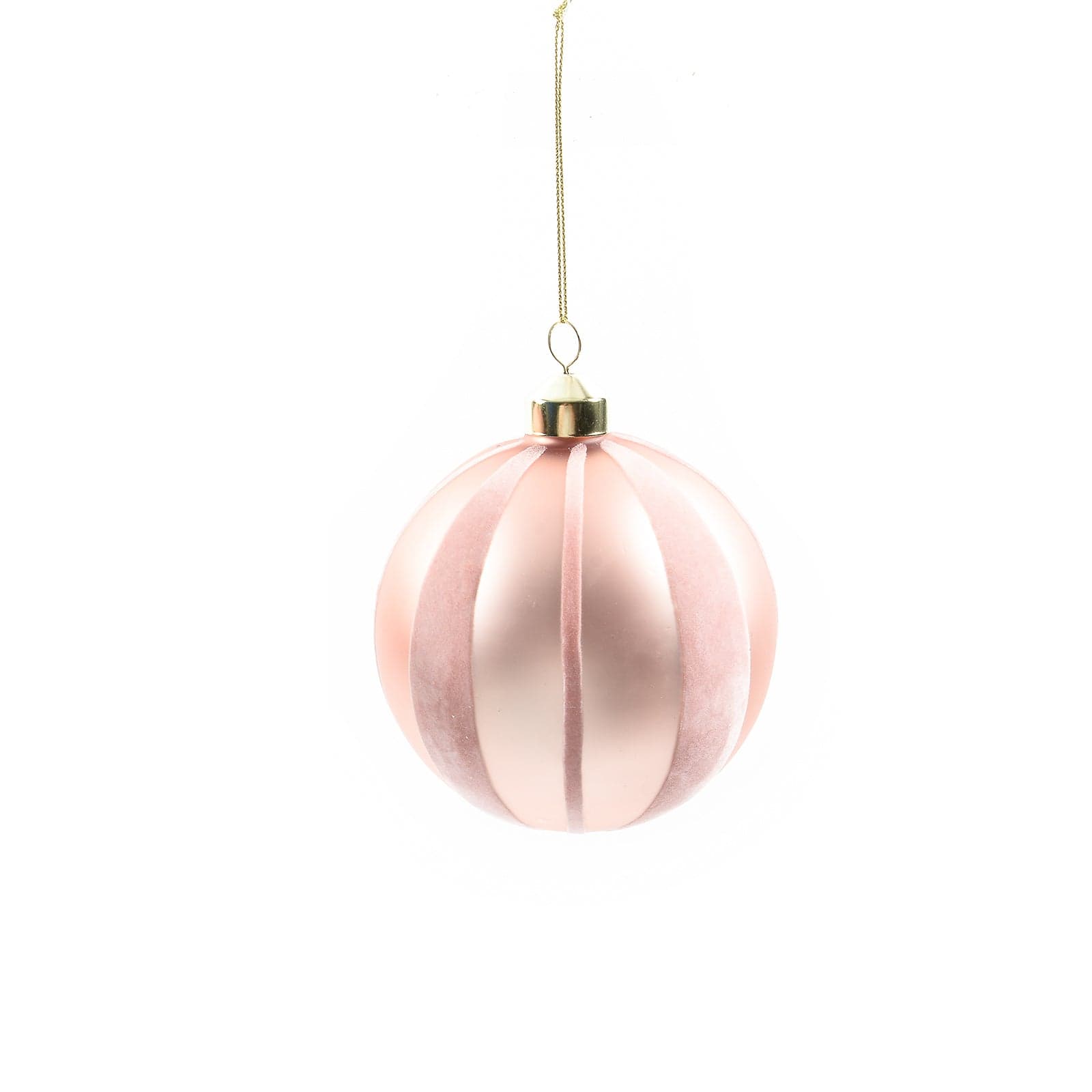 Pallina per albero di Natale in vetro pink pendaglio con decorazione - 3