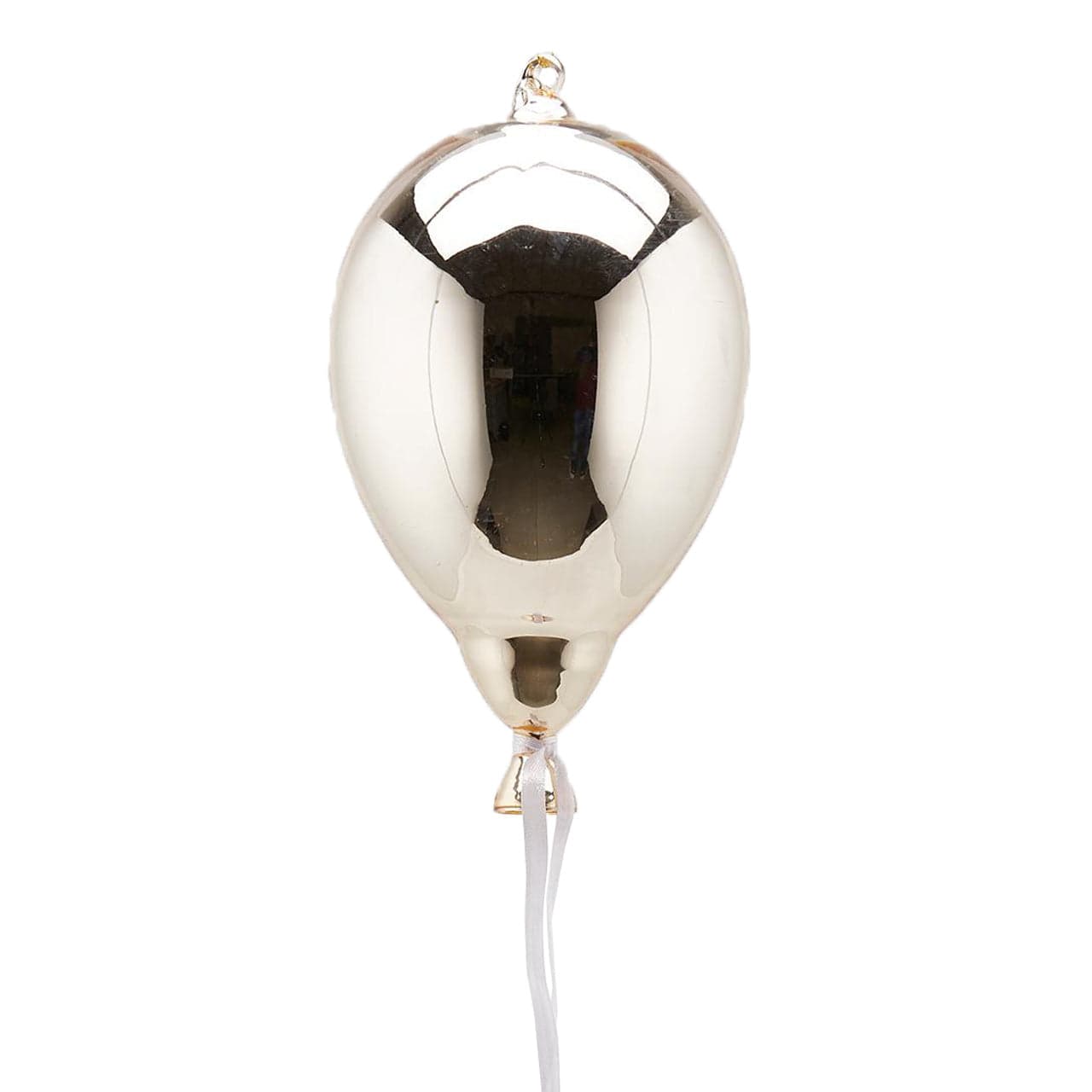 Palloncino in vetro Champagne da appendere, decorazione natalizia per vetrina o soffitto - 2