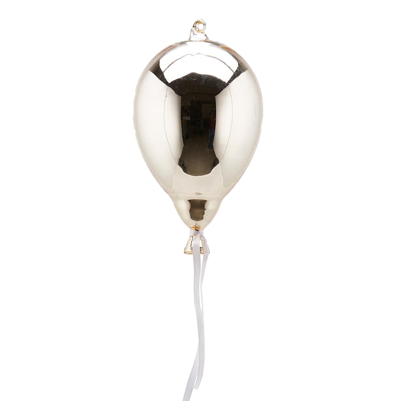 Palloncino in vetro Champagne da appendere, decorazione natalizia per vetrina o soffitto - 3