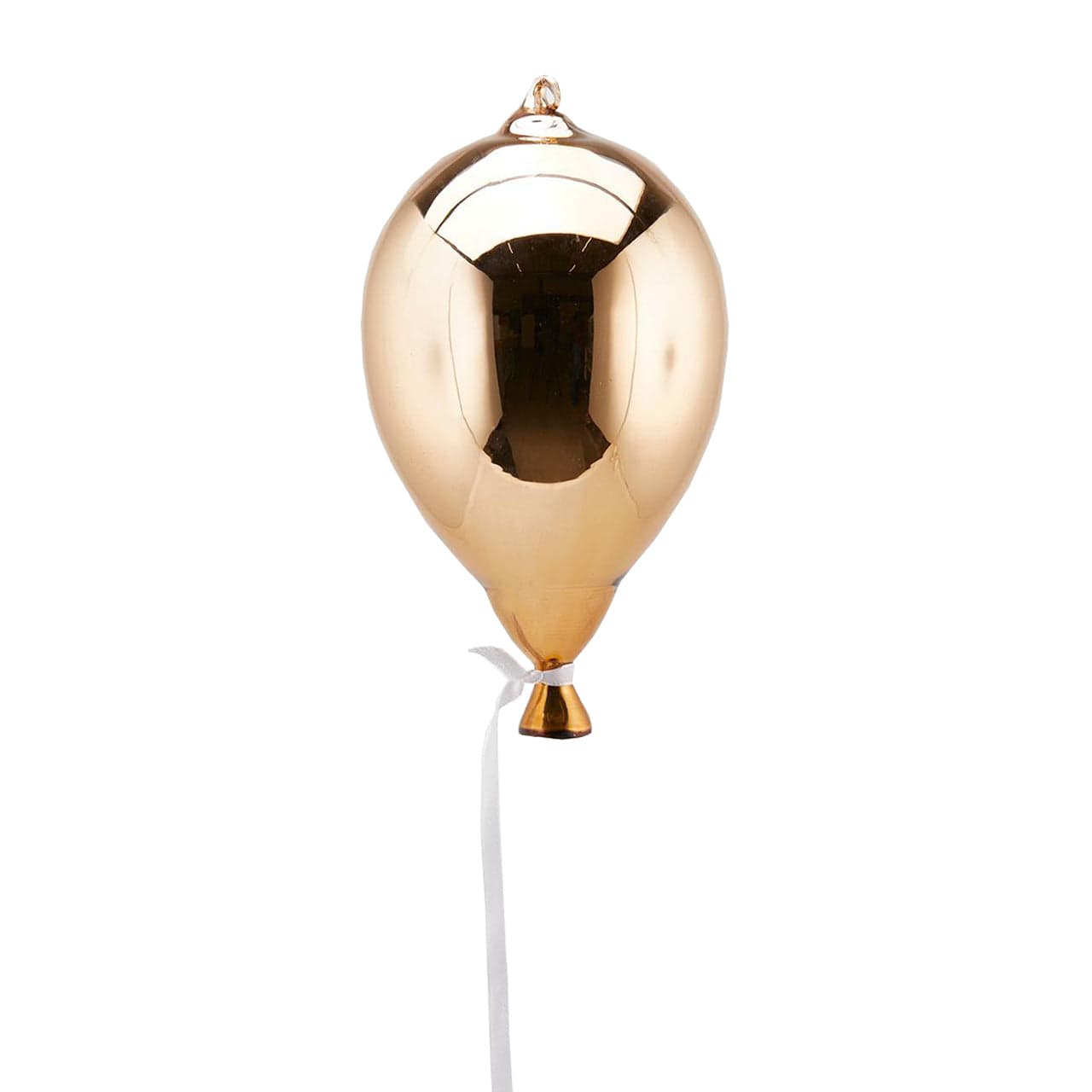 Palloncino in vetro Oro Scuro da appendere, decorazione natalizia per vetrina o soffitto - 2