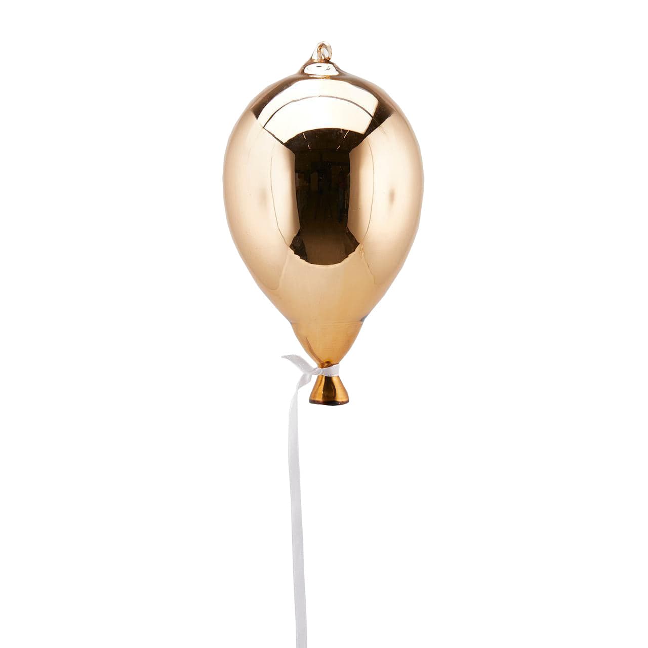 Palloncino in vetro Oro Scuro da appendere, decorazione natalizia per vetrina o soffitto - 3