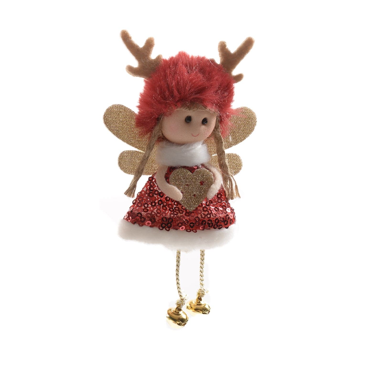 Pendente decorazione natalizia per Albero di Natale, Fatina h 15 cm - 2
