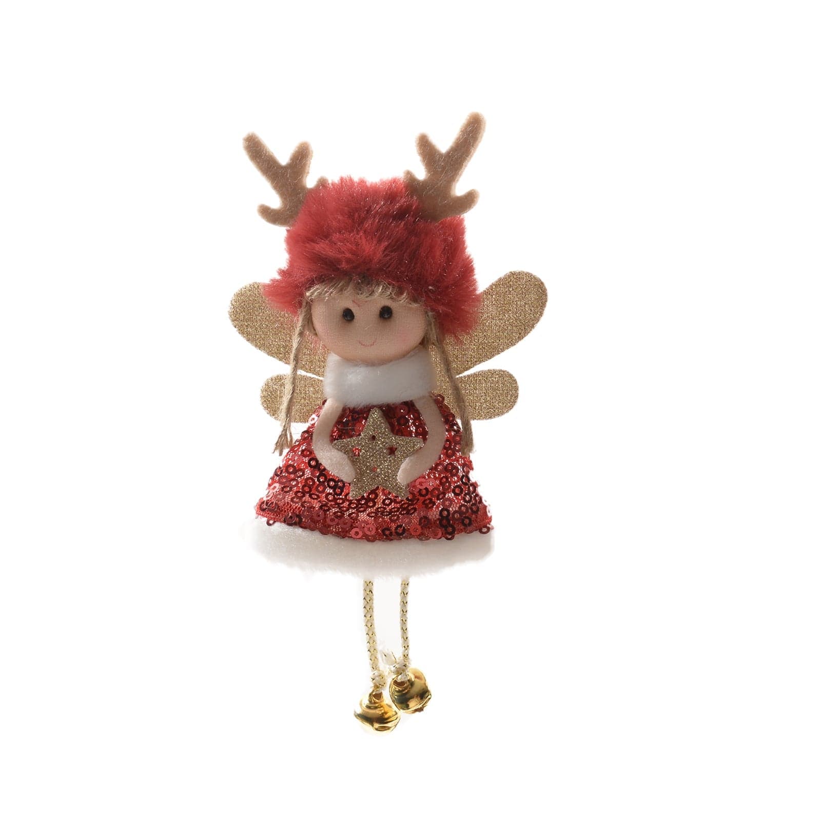 Pendente decorazione natalizia per Albero di Natale, Fatina h 15 cm - 4