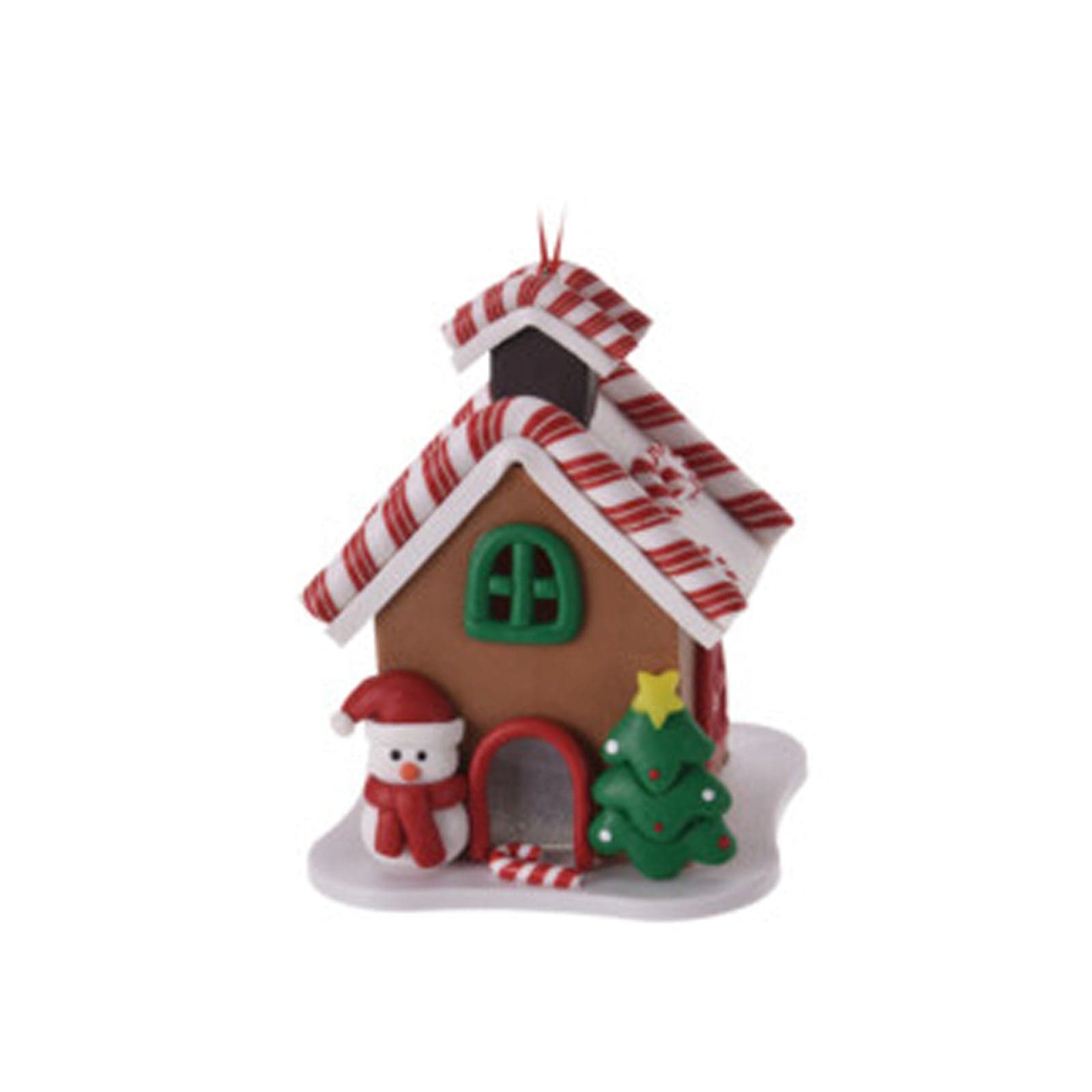 Pendaglio "Candy House" con Led pallina particolare per albero di natale h 8 cm - 3