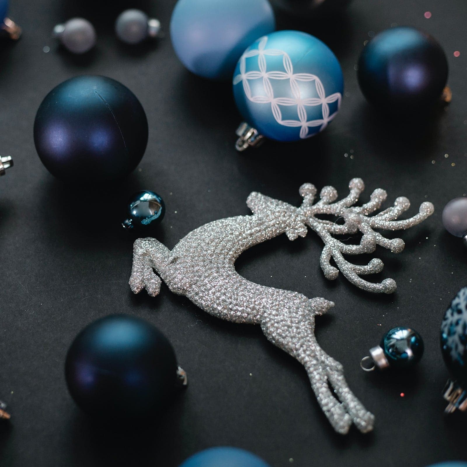 Pendente natalizio renna che vola argento 23 cm per albero di Natale - 2