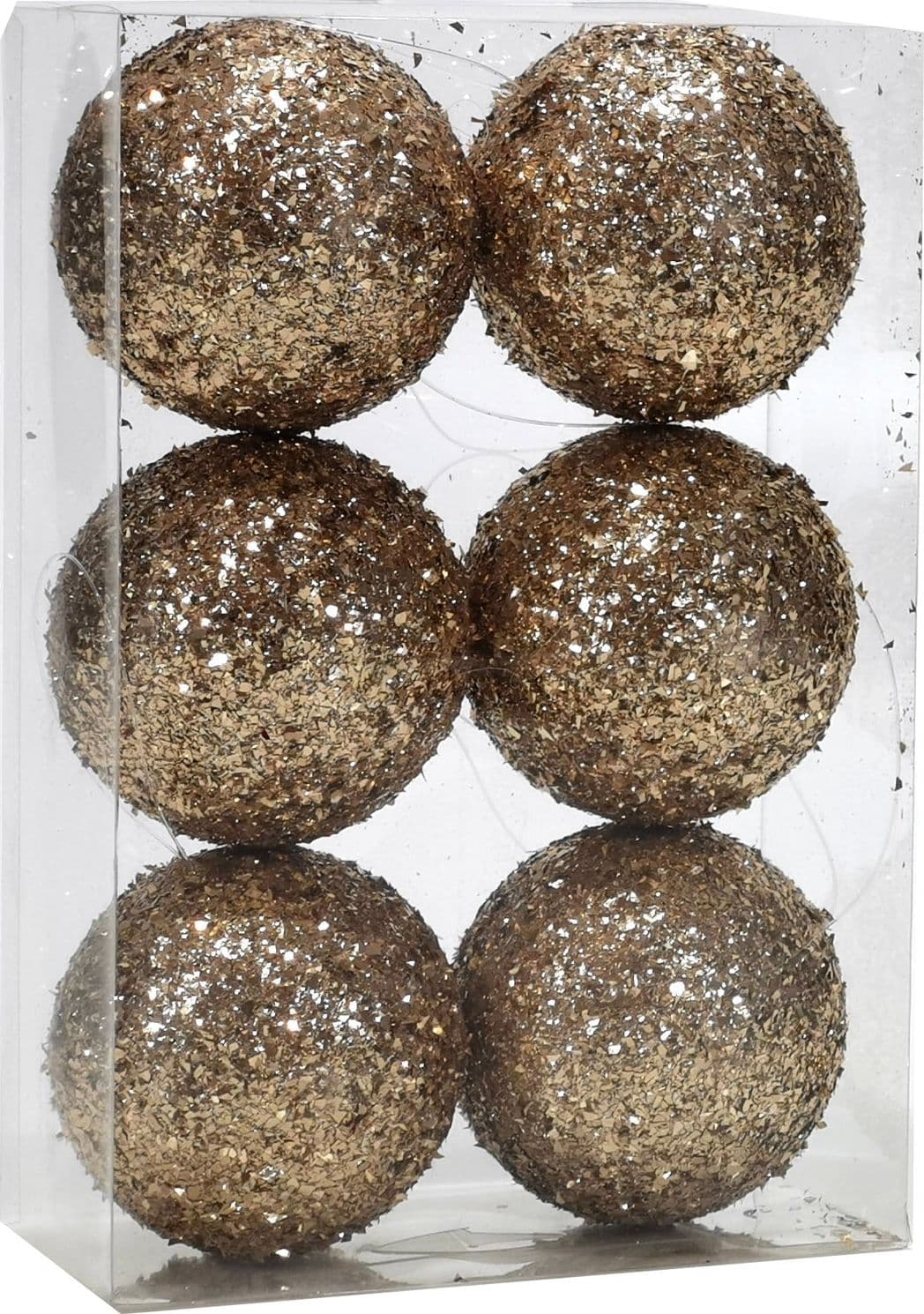 Palline "Foglie Champagne" per albero di Natale moderno ed elegante - 2