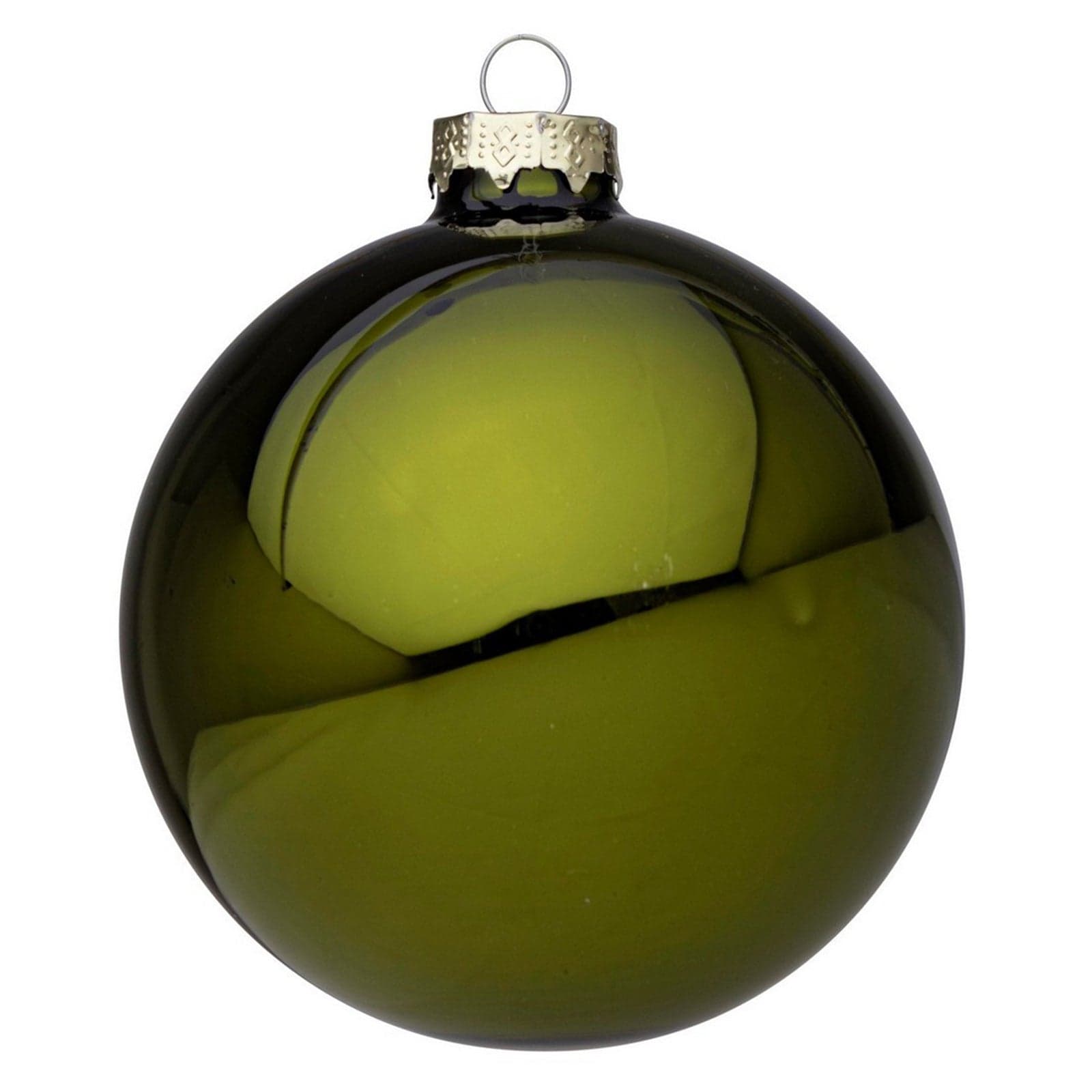 Palline per albero di natale in vetro Verde Lucido pendaglio Tinta Unita - 2