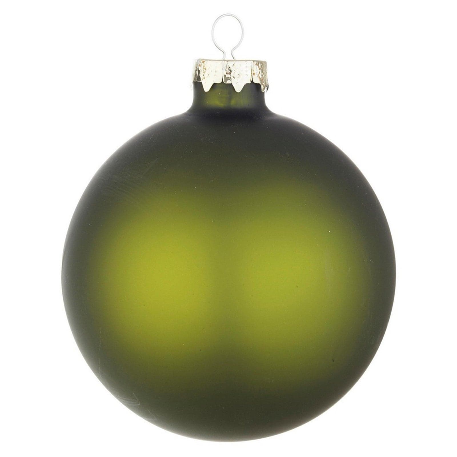 Palline per albero di natale in vetro Verde Opaco pendaglio Tinta Unita - 2
