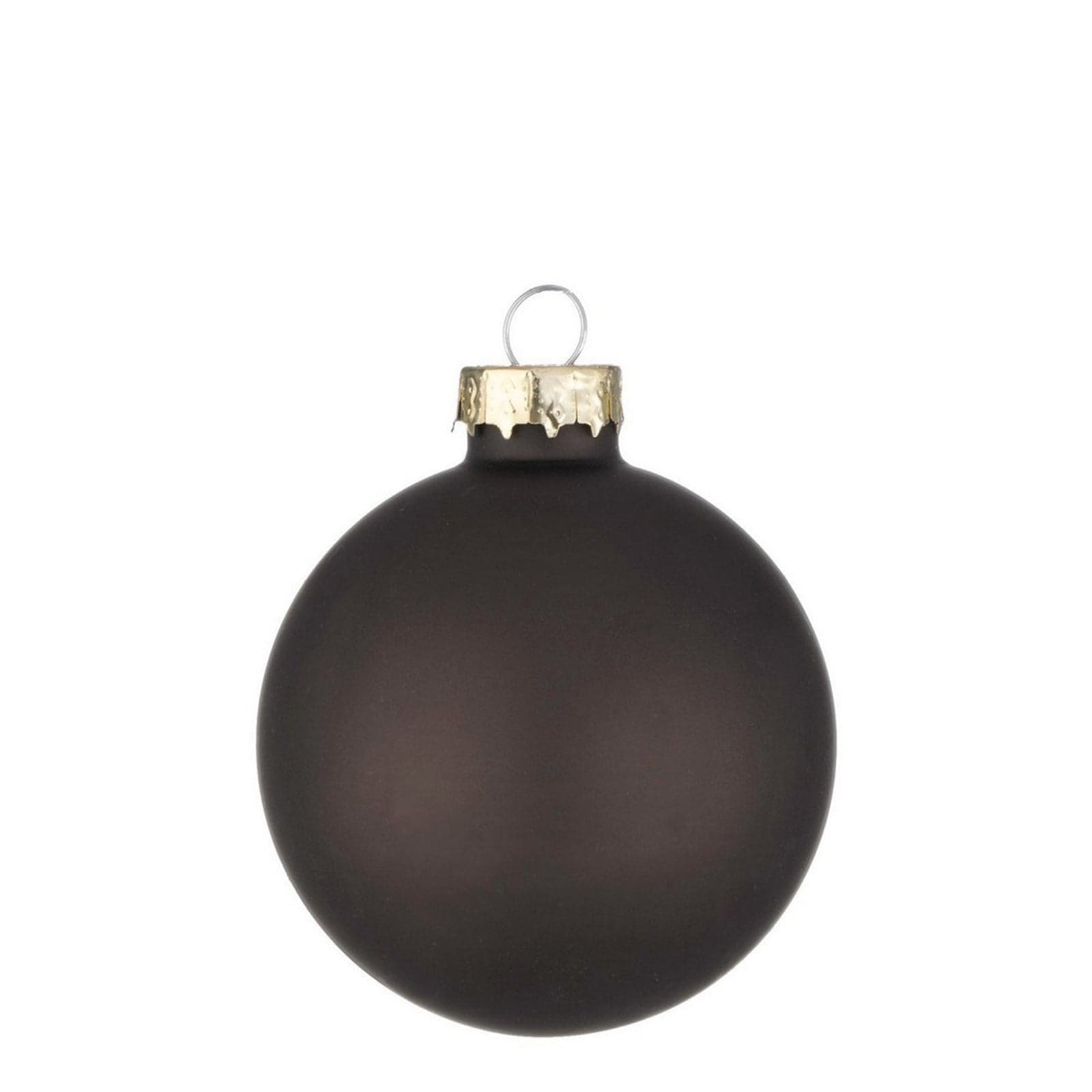 Palline per albero di natale in vetro Marrone Opaco da pendaglio Tinta Unita - 3