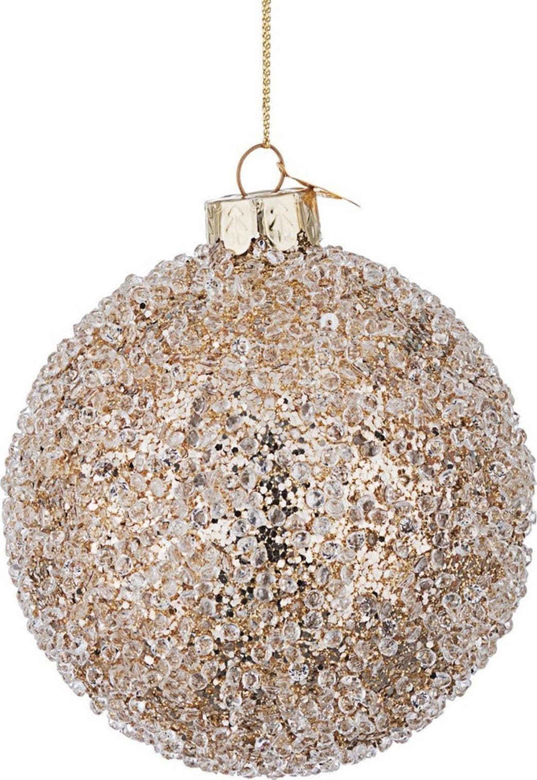 Palline in vetro "Oro Symphony" per albero di Natale moderno ed elegante - 3
