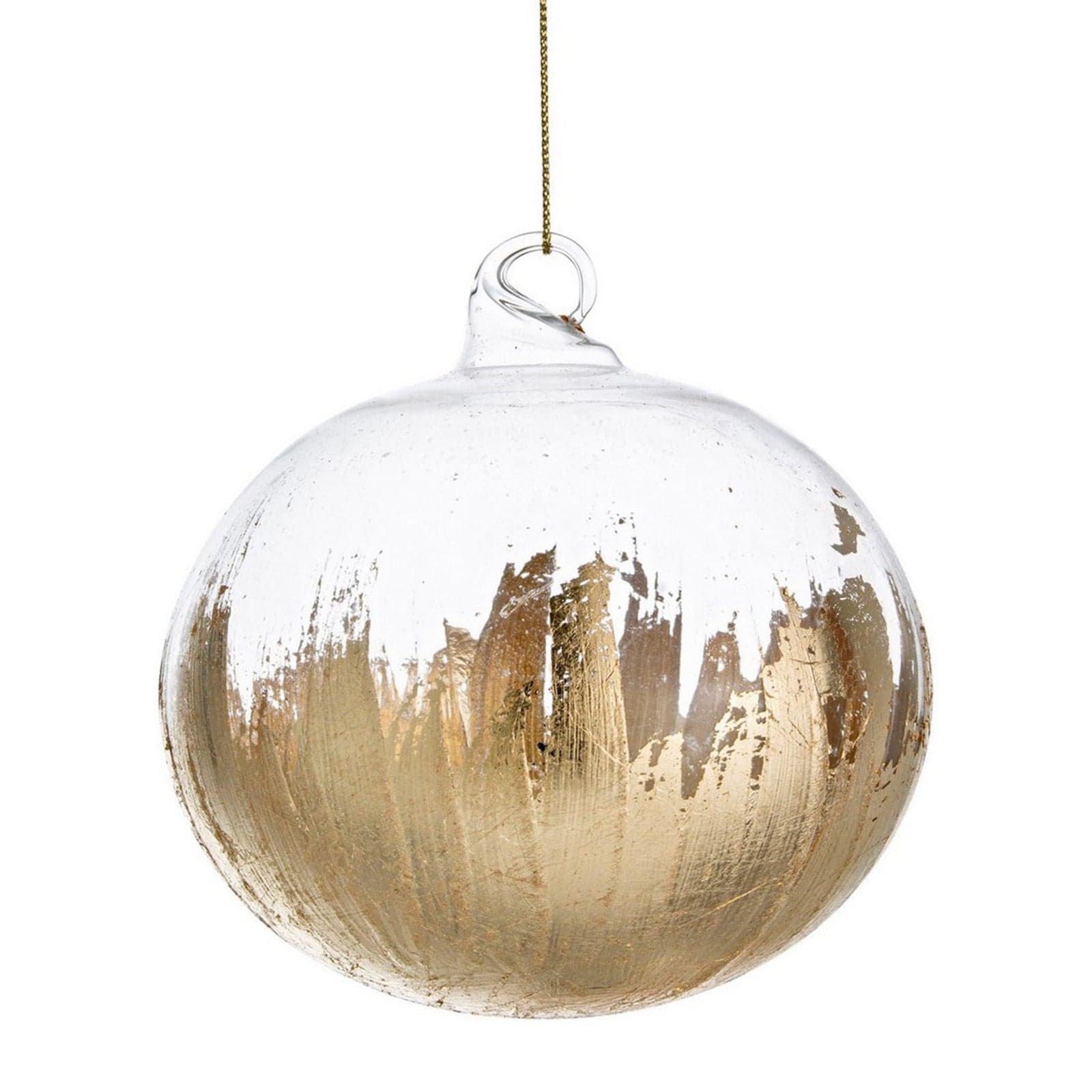 Palline in vetro "Bianco Antichizzato" per albero di Natale moderno ed elegante - 4