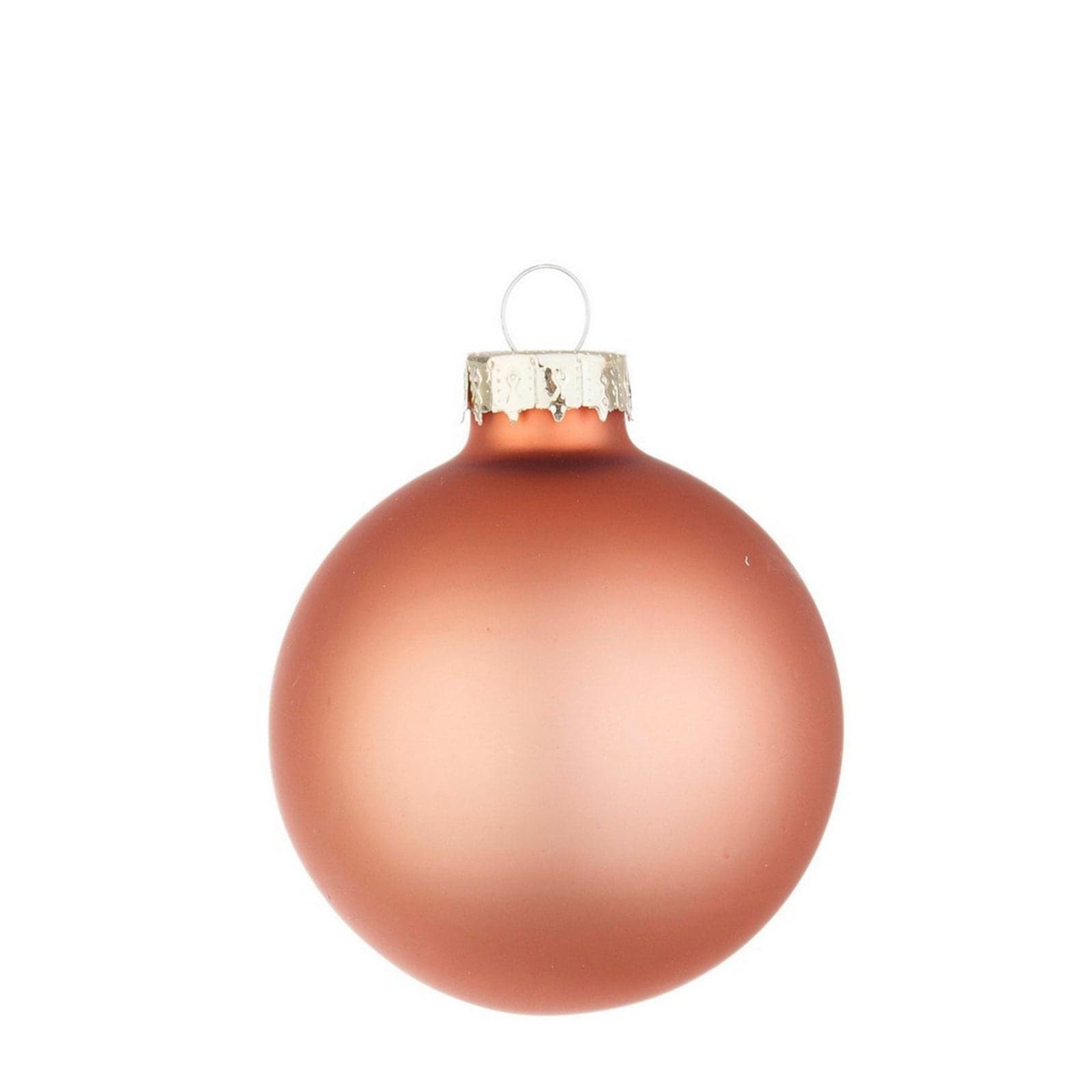 Palline in vetro "Argilla Opaco" tinta unita per albero di Natale moderno - 2