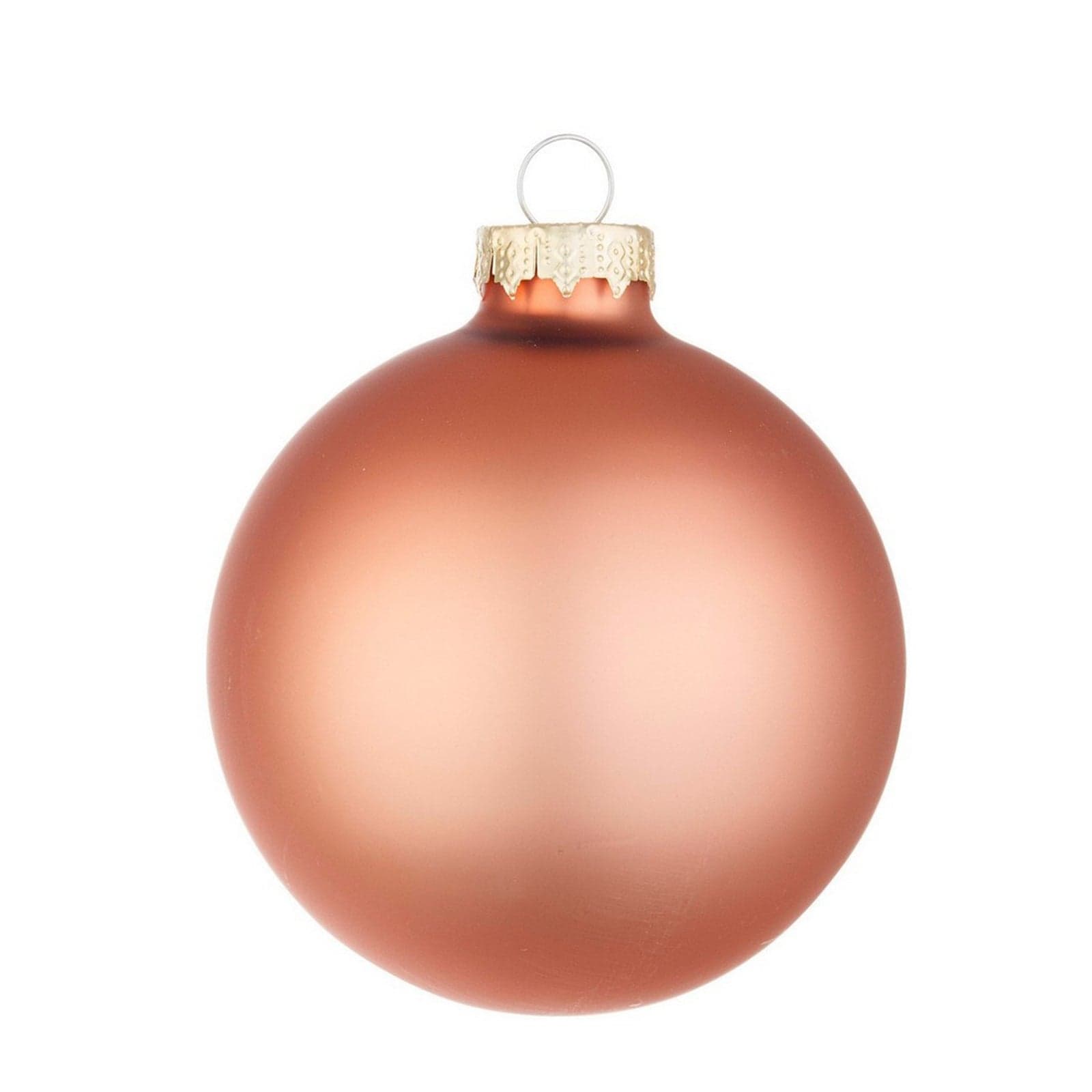 Palline in vetro "Argilla Opaco" tinta unita per albero di Natale moderno - 3
