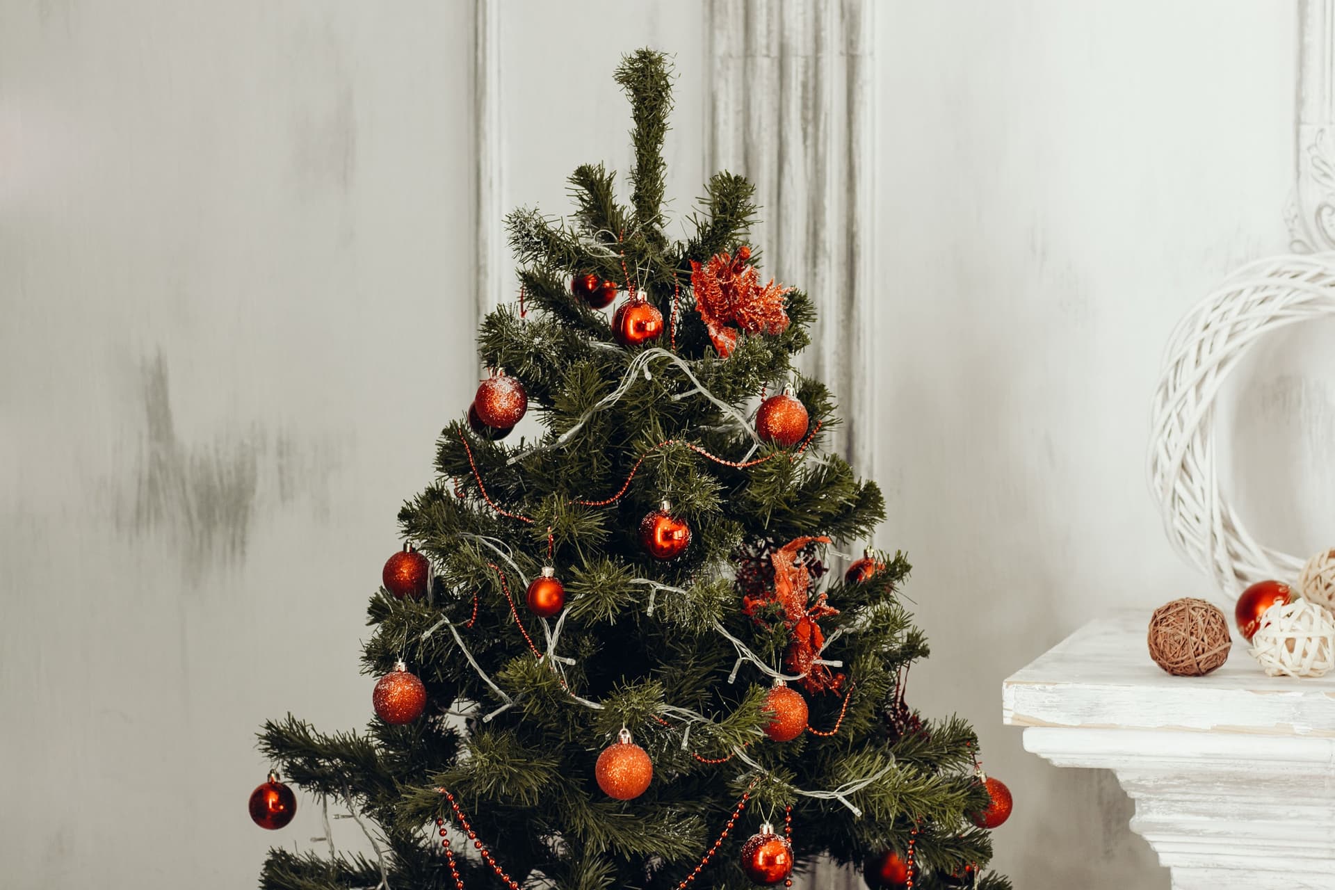 Palline in vetro "Bossa Nova Lucido" tinta unita per albero di Natale moderno - 2