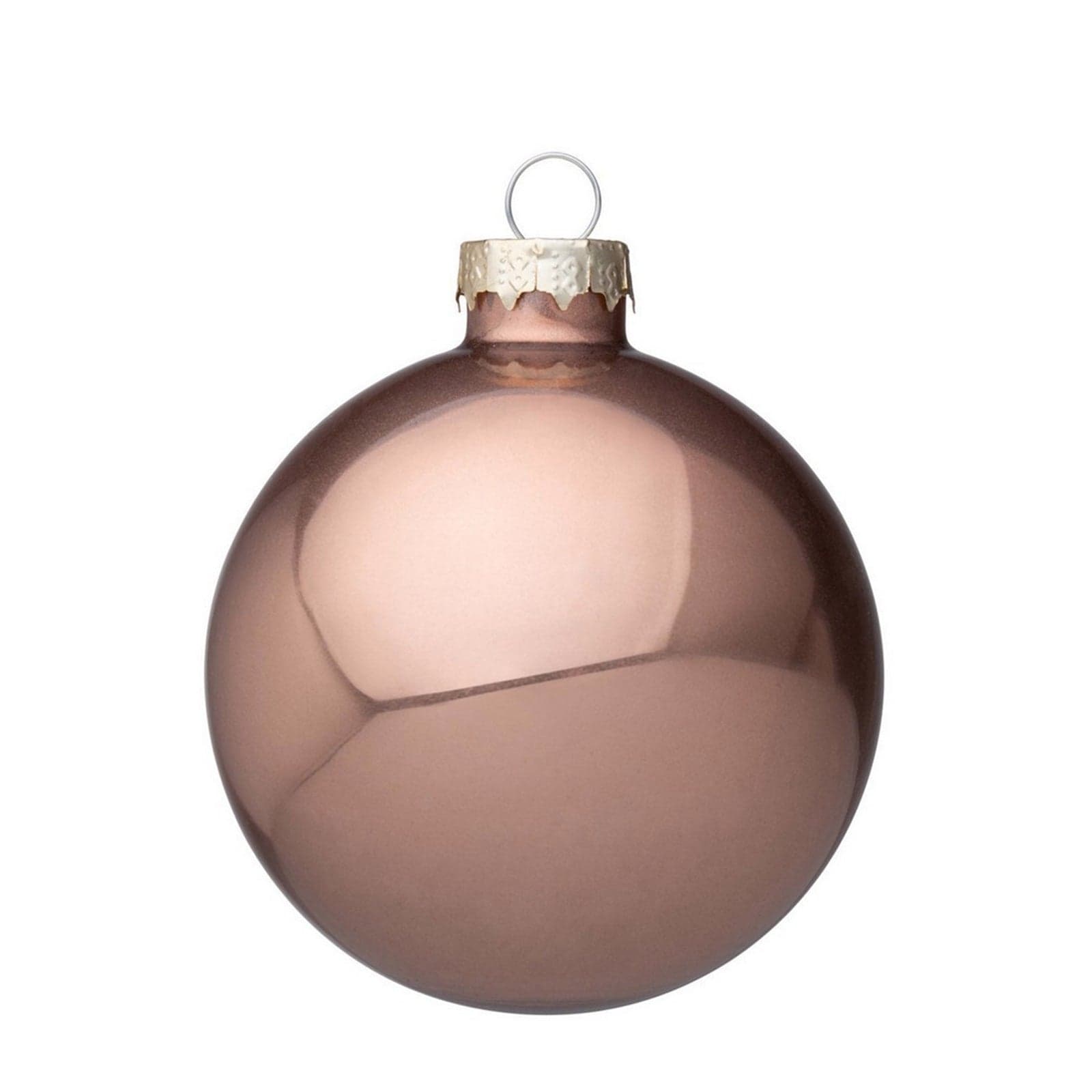 Palline in vetro "Deserto" Pendaglio tinta unita per albero di Natale moderno - 3