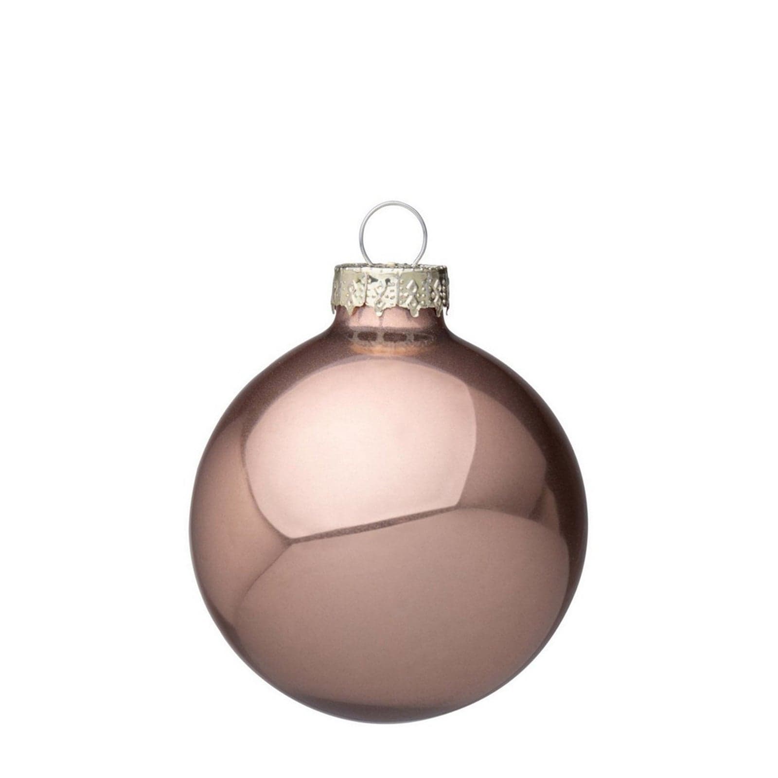 Palline in vetro "Deserto" Pendaglio tinta unita per albero di Natale moderno - 4