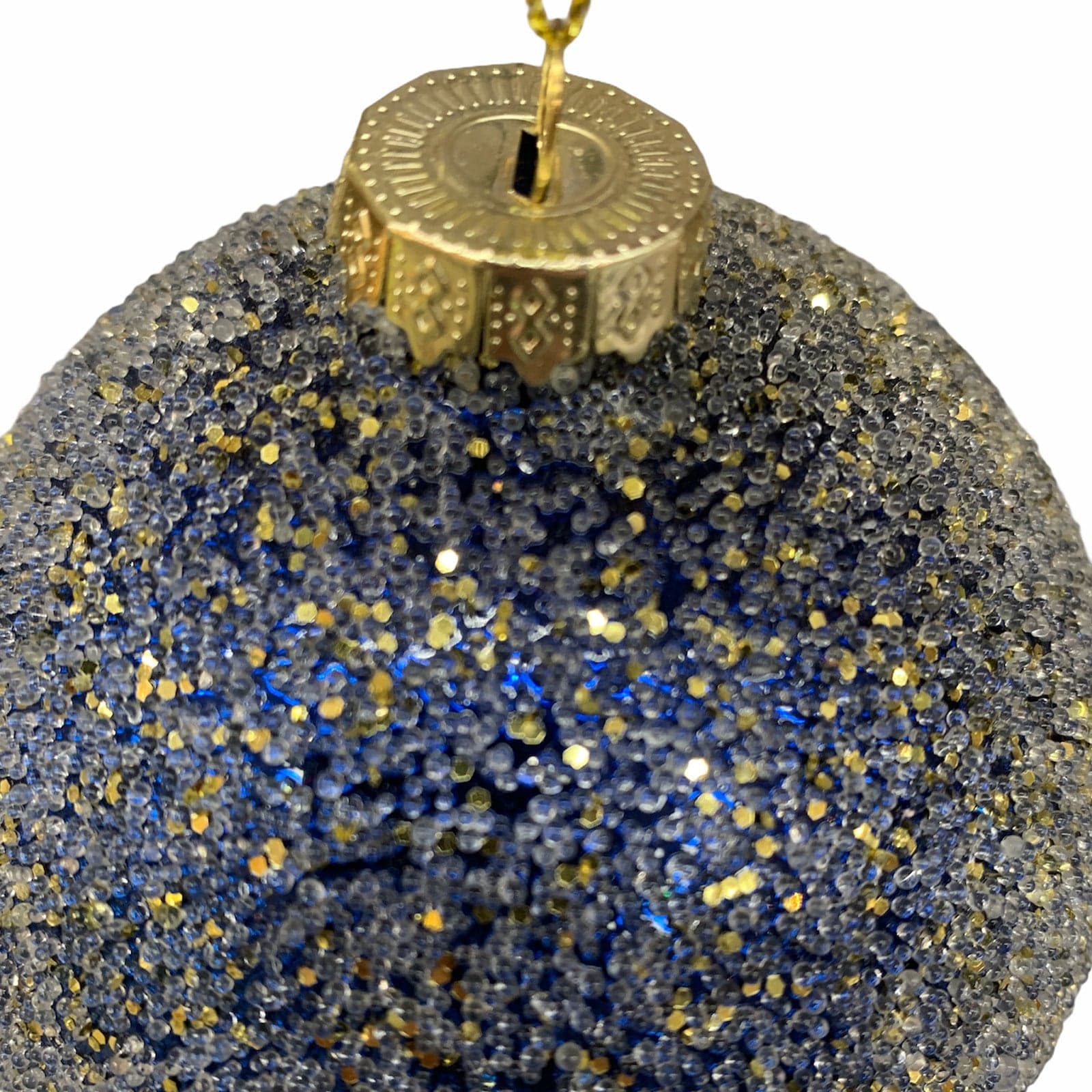 5 palline Brezza Blu per albero di natale in vetro da Ø 10 cm pendaglio natalizio - 2