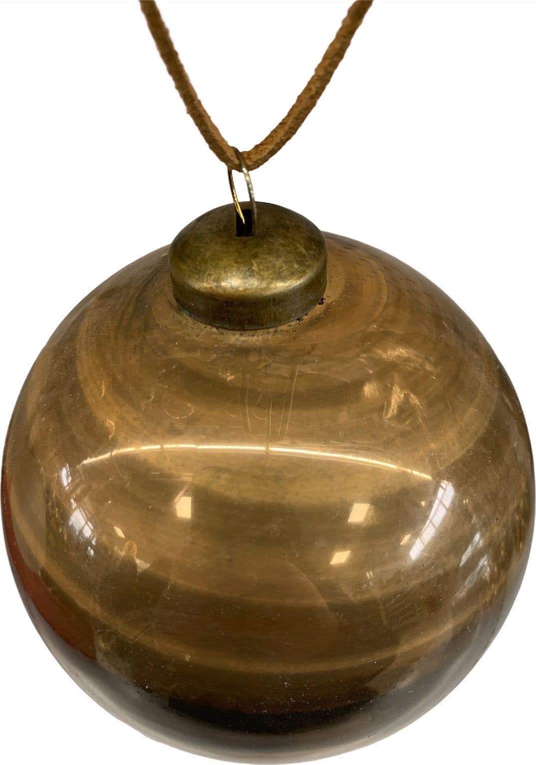 Palline natalizie "Giove" in vetro da Ø 10 cm, Pendaglio Tinta Unita, confezione da 4 palline - 2