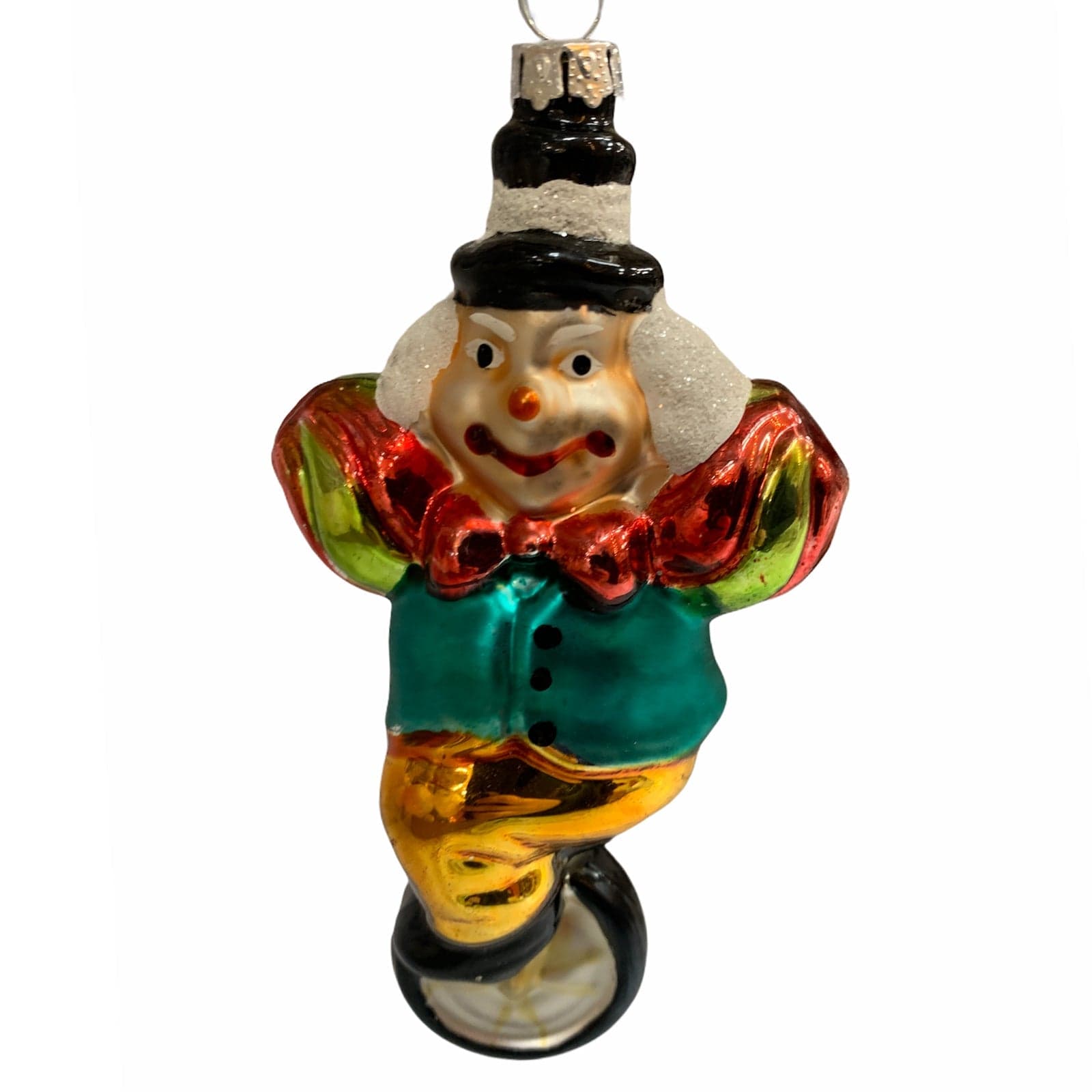 Pallina natalizia in vetro Circo h 15 cm, Pendaglio decorato Collezione EDG 2020 - 3
