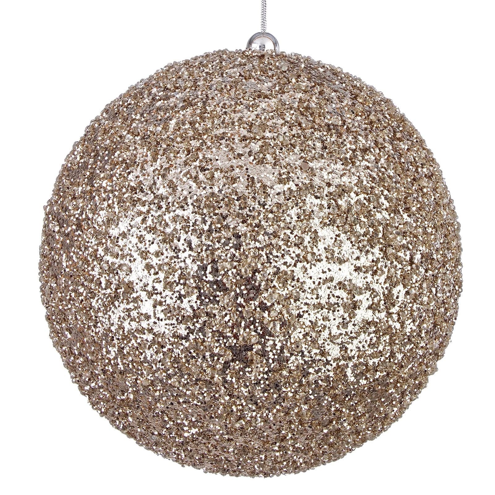 Pallina per albero di natale Champagne lucido da Ø 20 cm Pendaglio decorato - 2