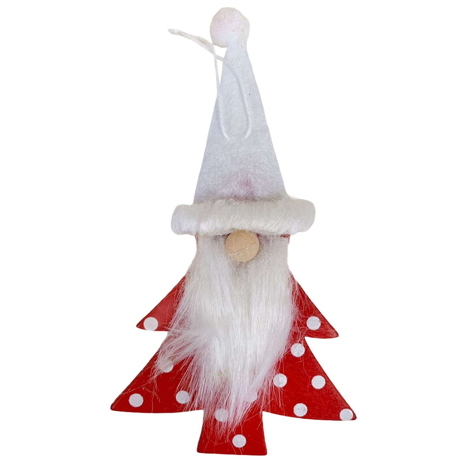 Pendente natalizio in legno per Albero di Natale, Santa Claus  h 10 cm - 1