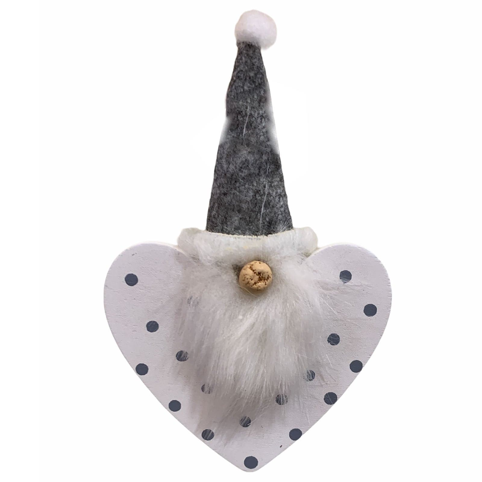 Pendente natalizio in legno per Albero di Natale, Santa Claus  h 10 cm - 4