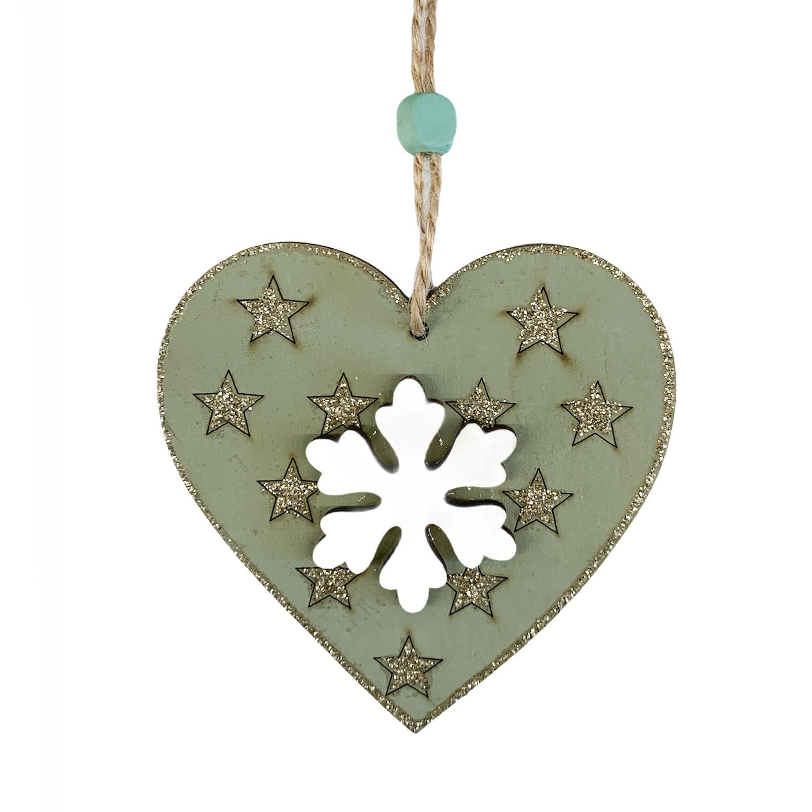 Pendente natalizio in legno per Albero di Natale h 10 cm - 4