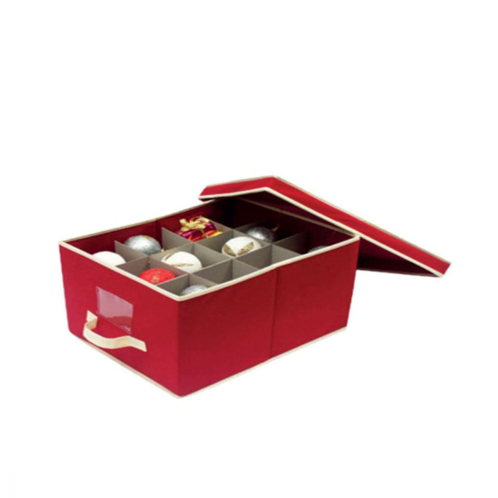 Custodia di stoccaggio per palline di Natale in vetro con maniglie - 5