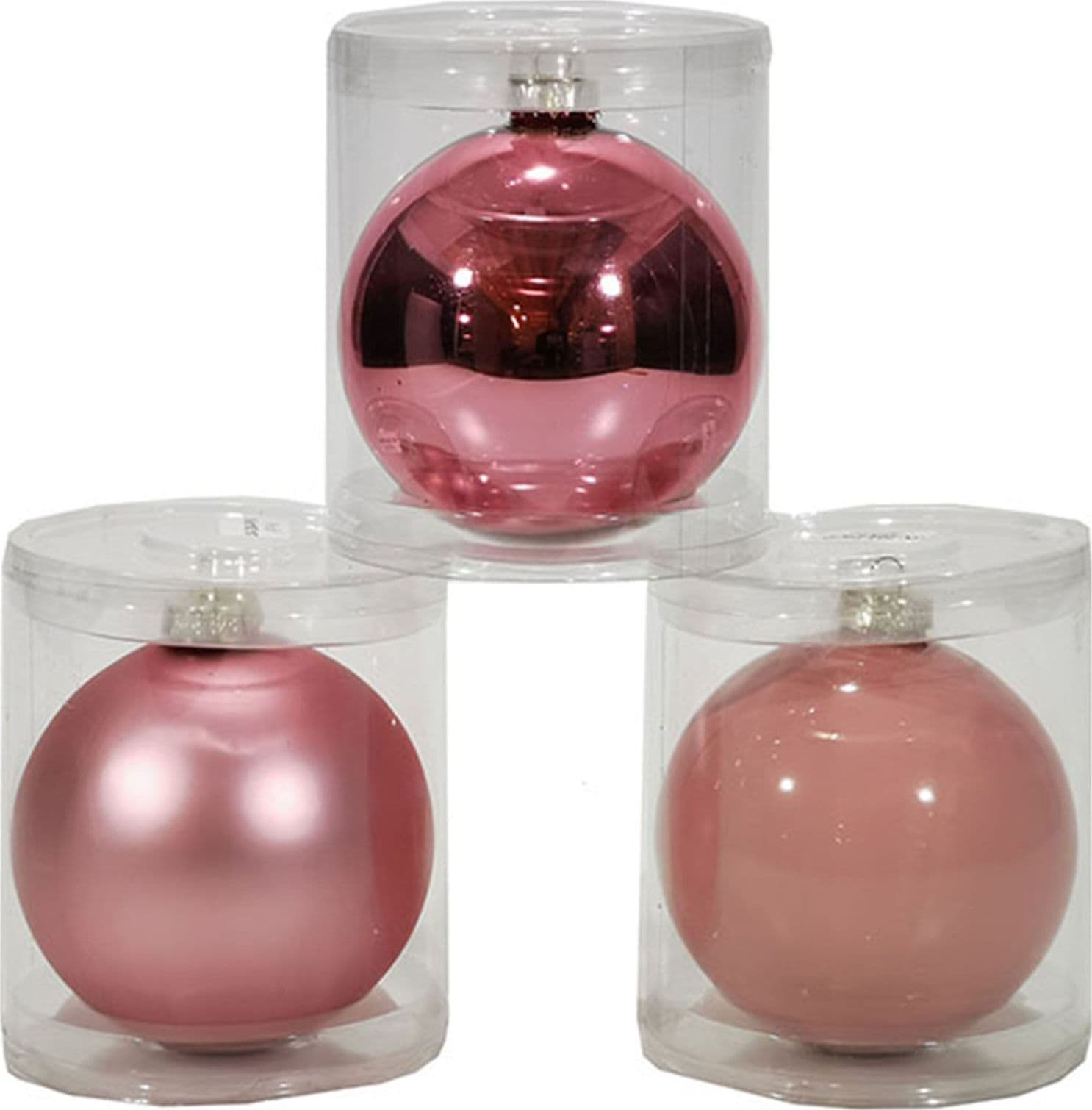 Pallina natalizia rosa Ø 12 cm per decorare albero di Natale - 2