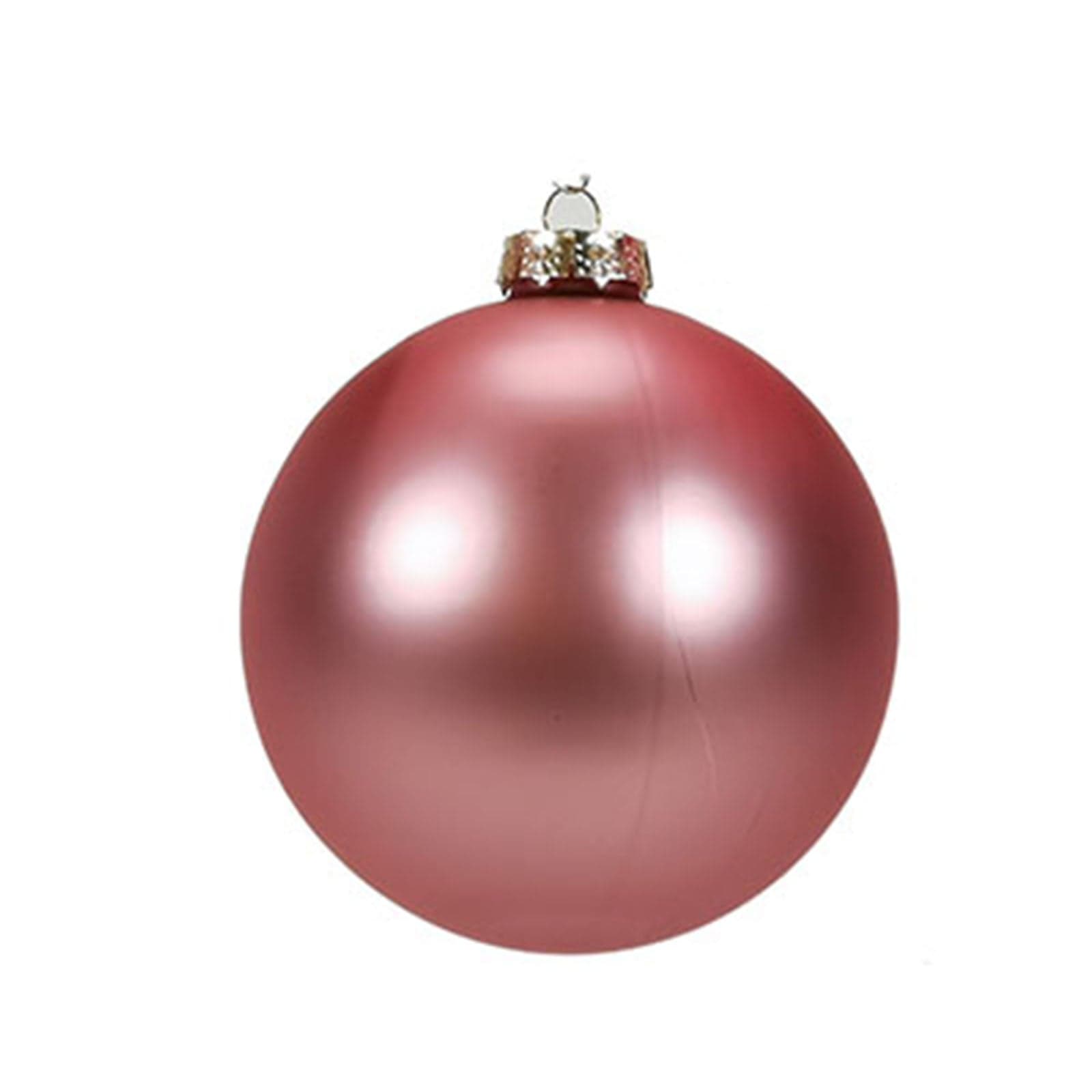 Pallina natalizia rosa Ø 12 cm per decorare albero di Natale - 4