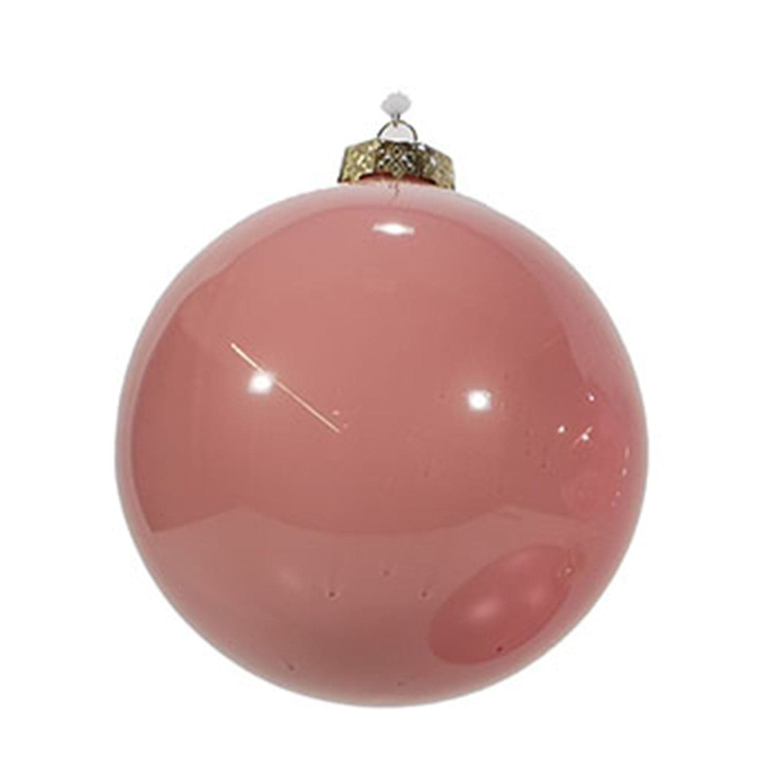 Pallina natalizia rosa Ø 12 cm per decorare albero di Natale - 5
