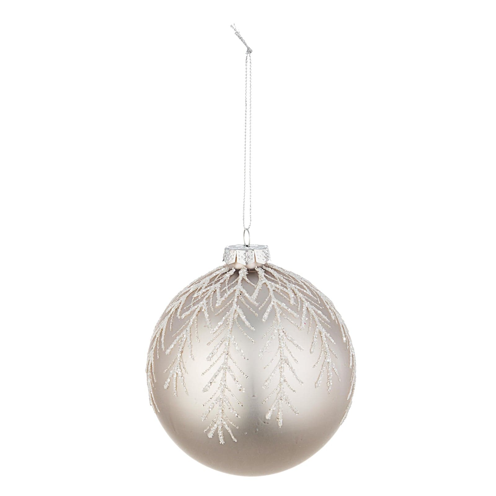 Set di 4 palline per albero Brivido di natale in vetro da Ø 10 cm pendaglio natalizio - 2