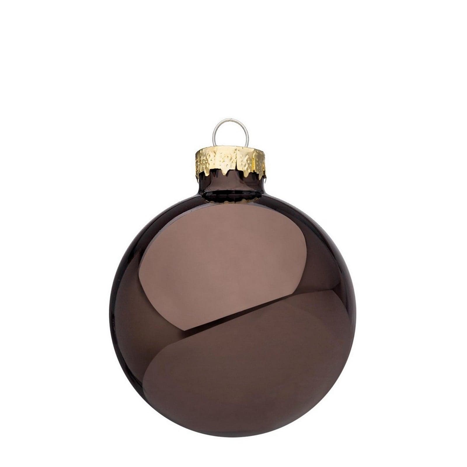 Palline per albero di natale in vetro Marrone Lucido da pendaglio Tinta Unita - 3